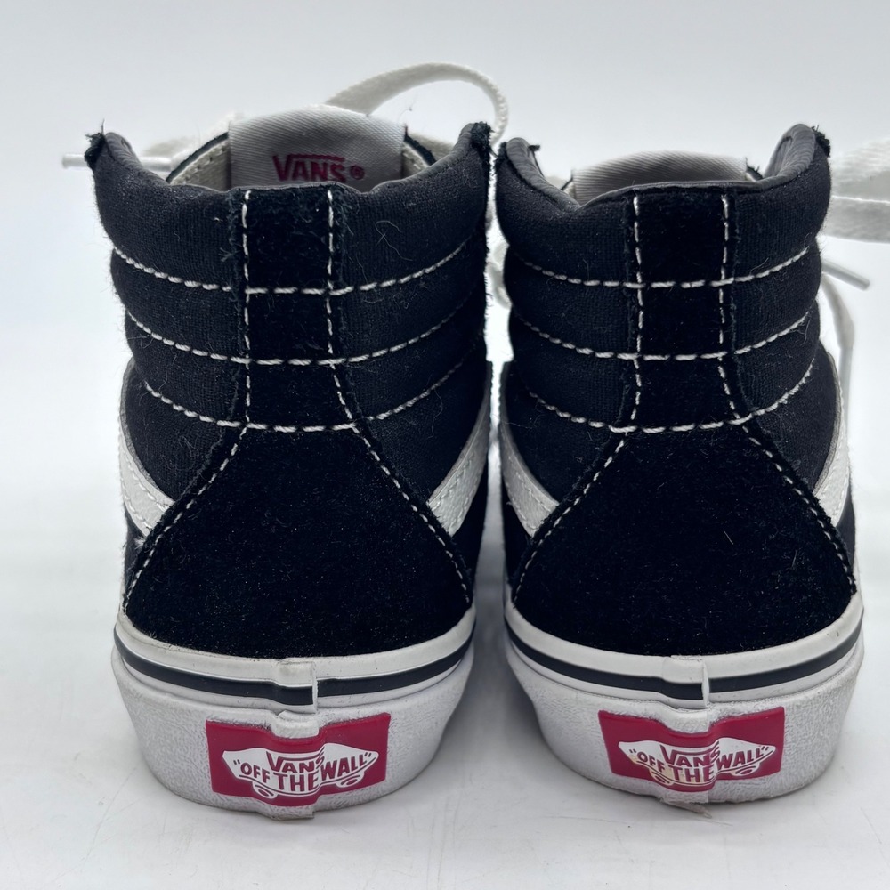 NEW Vans Kids Size 12 Black Sk8-Hi High Top Skate Sneakers Skater Streetwear - Picture 2 of 7